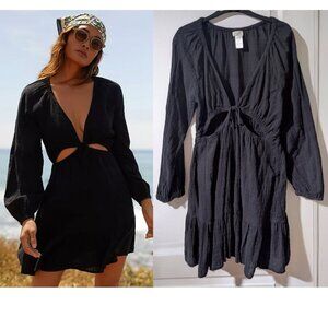 L*SPACE | Feelin' Fine Cut-Out Beach Dress In Black